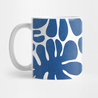 Abstract blue flowers Mug